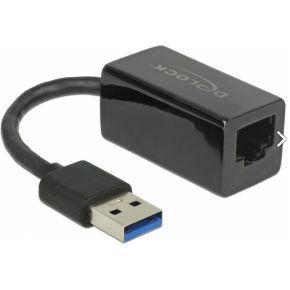DeLOCK SuperSpeed USB-A (USB 3.1 Gen 1) male > Gigabit LAN 10/100/1000 Mbps compact adapter - thumbnail