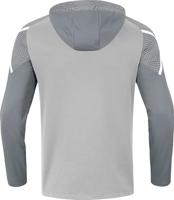 JAKO 6722 Sweater Met Kap Performance - Zachtgrijs/Steengrijs - M - thumbnail