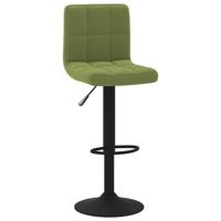 VidaXL Barkruk fluweel lichtgroen - thumbnail