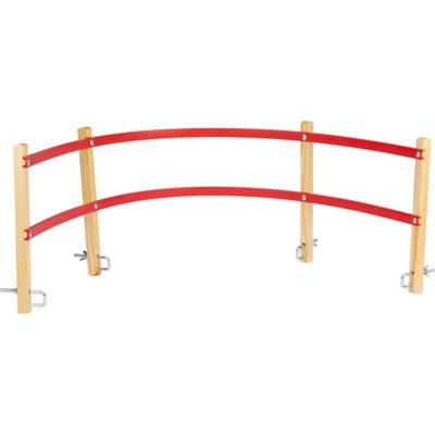 Ruggensteun kunststof voor houten slede