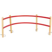 Ruggensteun kunststof voor houten slede - thumbnail