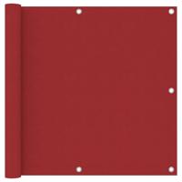 Balkonscherm 90x300 cm oxford stof rood - thumbnail