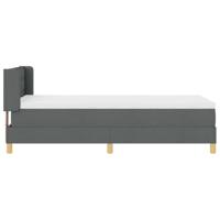 Boxspringbed met matras Donkergrijs 90 x 190 cm Stof - thumbnail
