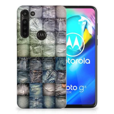 Silicone Back Cover Motorola Moto G8 Power Spijkerbroeken Silicone Back Cover Motorola Moto G8 Power Spijkerbroeken