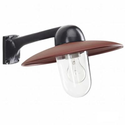 KS Verlichting Industrie stallampFabrique zwart met retro bruin - 1189RD