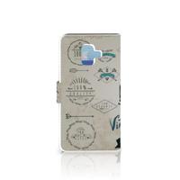 Samsung Galaxy A6 2018 Telefoonhoesje met foto Retro VW Bus - thumbnail