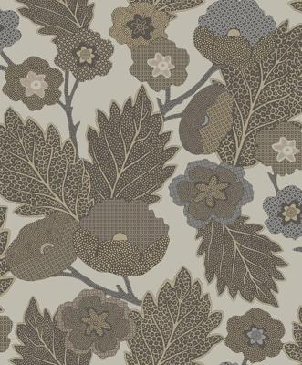 Decoprint Antibes Behang abstracte bloemen en bladeren - AN28271