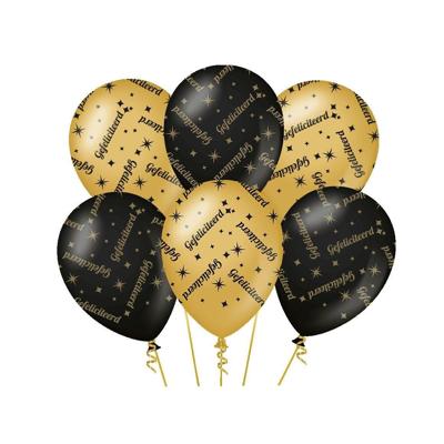 Classy party balloons gefeliciteerd