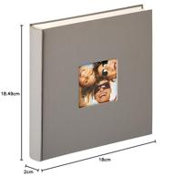 walther+ design FA-208-X Fotoalbum (b x h) 30 cm x 30 cm Grijs 100 bladzijden - thumbnail