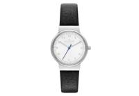 Horlogeband Skagen SKW2188 Leder Zwart 14mm - thumbnail