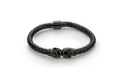 Paul McNeal MB0037BB Lederen Armband Lengte 21cm Paul McNeal MB0037BB Lederen Armband Lengte 21cm