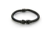 Paul McNeal MB0037BB Lederen Armband Lengte 21cm - thumbnail