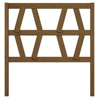 Hoofdbord 81x4x100 cm massief grenenhout honingbruin - thumbnail