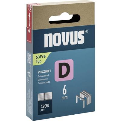 Novus Tools 042-0788 Nieten met plat draad Type 53F 1200 stuk(s) Afm. (l x b) 6 mm x 11.3 mm Novus Tools 042-0788 Nieten met plat draad Type 53F 1200 stuk(s) Afm. (l x b) 6 mm x 11.3 mm