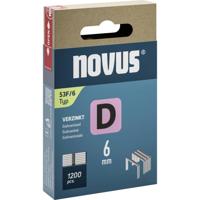 Novus Tools 042-0788 Nieten met plat draad Type 53F 1200 stuk(s) Afm. (l x b) 6 mm x 11.3 mm - thumbnail