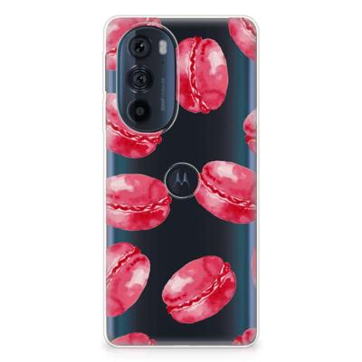 Motorola Edge 30 Pro | Siliconen Case | Pink Macarons