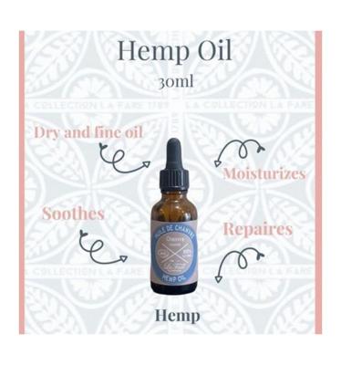 La Fare 1789 Natural organic hemp oil 30 Milliliter
