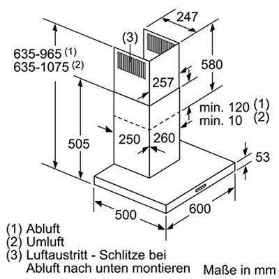 Siemens LC64BBC50 Schouwkap Grijs - thumbnail