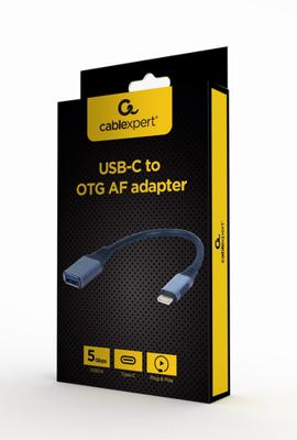 GEMBIRD ADAPTADOR USB-C - USB 3.0 OTG SPACE GREY A-USB3C-OTGAF-01