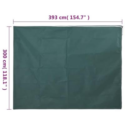 Plantenhoezen met ritssluiting 4 st 70 g/m² 3,93x3 m