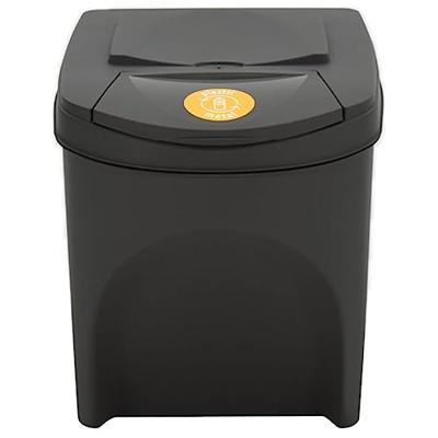 VidaXL Vuilnisbakken 4 st stapelbaar 100 l polypropeen grijs - thumbnail