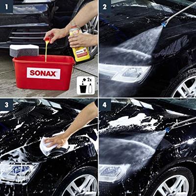 SONAX autoshampoo "wasch & wax" wash & wax 1 l pet bottle - thumbnail