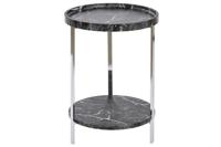 Bijzettafel DKD Home Decor Zwart Hout MDF 40 x 40 x 53 cm - thumbnail