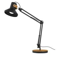 Bureaulamp unilux baya led bamboe zwart - thumbnail