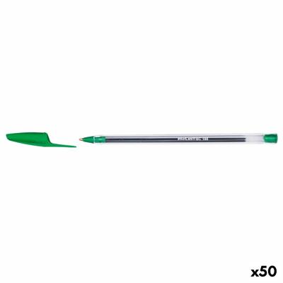 Pen Molin BASIC CRISTAL BALL Transparant 1 mm Groen 50 Stuks