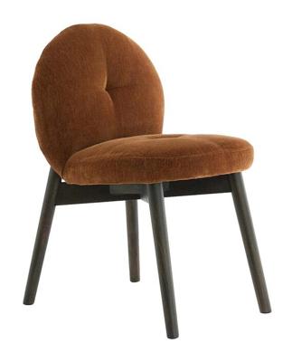 Light & Living Eetkamerstoel 'Sinosa' Velvet, kleur Bruin