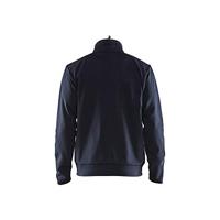 Blåkläder Service Sweatshirt met rits 33622526 | Donker marineblauw/Zwart | Maat S - 7330509550755 - thumbnail