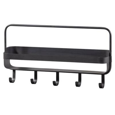 WOOOD wandrek akke zwart 56 cm | 4 stuks