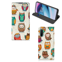 OnePlus Nord CE 5G | Hoesje maken | Vrolijke Uilen - thumbnail