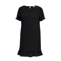 ONLY CARMAKOMA jurk CARLANA met volant zwart - thumbnail