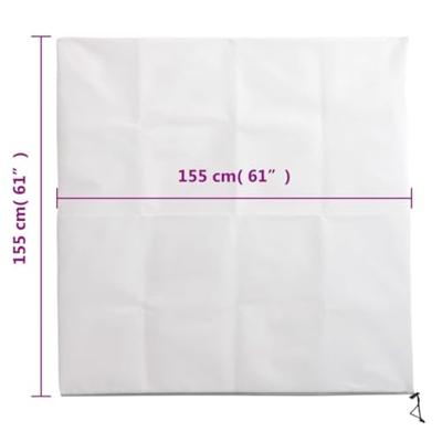 Plantenhoezen met rits 4 st 70 g/m² 1,55x1,55 m