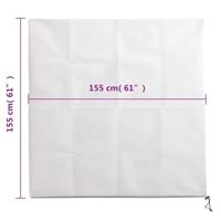 Plantenhoezen met ritssluiting 10 st 70 g/m² 1,55x1,55 m - thumbnail