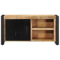 Tv-meubel 80x30x40 cm massief ruw mangohout - thumbnail