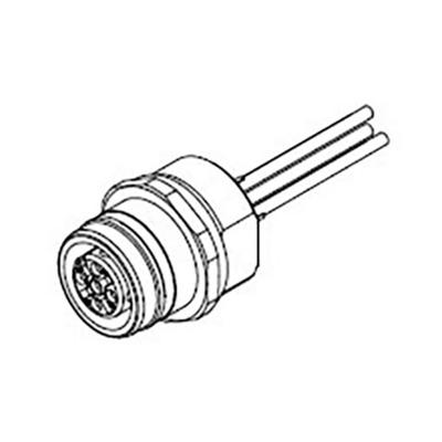 Molex 1200845113 Sensor/actuator connector, geassembleerd M16 Aantal polen (sensoren): 5 Bus 0.3 m 1 stuk(s)