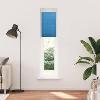 Pliss rolgordijn 45x200 cm stofbreedte 44,4 cm polyester blauw - thumbnail