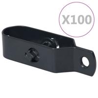 vidaXL Draadspanners 100 st 90 mm staal zilverkleurig - thumbnail