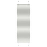 Plissé rolgordijn 50x100 cm stofbreedte 49,4 cm lichtgrijs - thumbnail