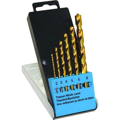 C.K T3293 HSS Metaal-spiraalboorset 6-delig 2 mm, 3 mm, 4 mm, 5 mm, 8 mm TiN DIN 338 Cilinderschacht 1 set(s)