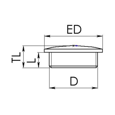 Wiska 10063154 EMVS 25 Blindstop Slagvast M25 Metaal Natuur 100 stuk(s)
