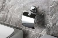 Toiletrolhouder Sapho X-Round 14.2x15 cm met Klep Chroom Sapho - thumbnail