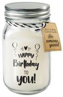 Paperdreams Geurkaars in glas - happy birthday - thumbnail