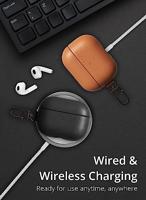 Mujjo Echelon Leather AirPods Pro (1 & 2) Case Black - thumbnail