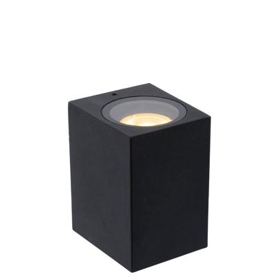 Lucide ZARO - Wandspot / Wandlamp Binnen/Buiten - 1xGU10 - IP44 - Zwart
