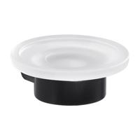 Zeephouder Sapho Pirenei Hangend 11x4.1 cm Satijnglas / Mat Zwart - thumbnail