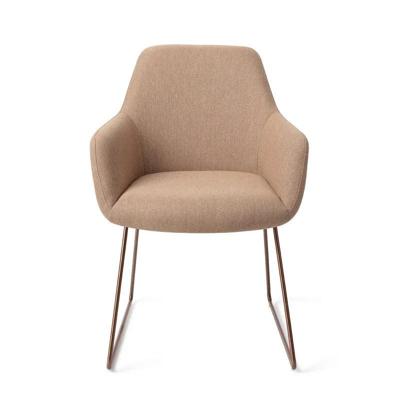 Jesper Home Eetkamerstoel 'Hiroo' Slide Rose, kleur Whisper Wheat