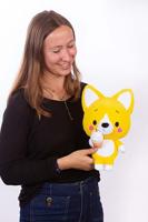 Little Corgi Cuties knuffel - GIPSY TOYS - 30 cm - Bubble Tea - thumbnail